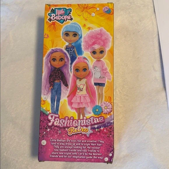 Little Bebops Fashionistas Retro Doll with Purple Hair - Picture 4 of 4